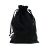 SEI MIO Velvet Drawstring Bag – Czarny aksamitny worek na zabawki z sznurkiem - Zdjęcie 1