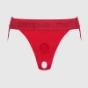 Strap-On-Me- podwójna uprząż do strap-on czerwona ONE SIZE - Zdjęcie 1