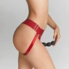 Strap-On-Me- podwójna uprząż do strap-on czerwona ONE SIZE - Zdjęcie 3