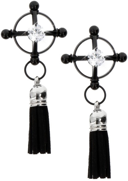 Taboom klamerki na sutki z frędzlami czarne Tassel Tease Clambs  Black