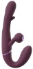 Javida podwójny wibrator RC Strapless Strap-On With Flicking Tongue - Zdjęcie 3