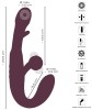 Javida podwójny wibrator RC Strapless Strap-On With Flicking Tongue - Zdjęcie 7