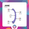 Good Vibes Only - Podwójny Wibrator Jane - Fioletowy - Zdjęcie 11