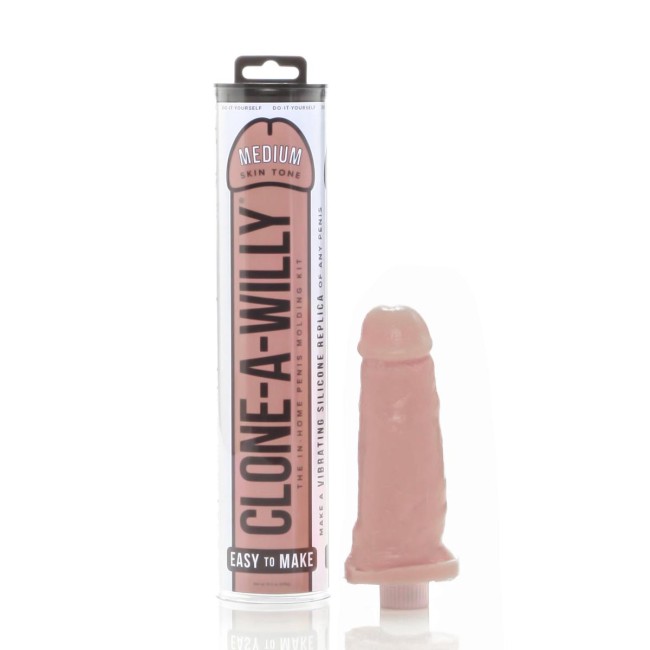 Zestaw do odlewu penisa Clone-A-Willy Medium Tone realistyczny dildo