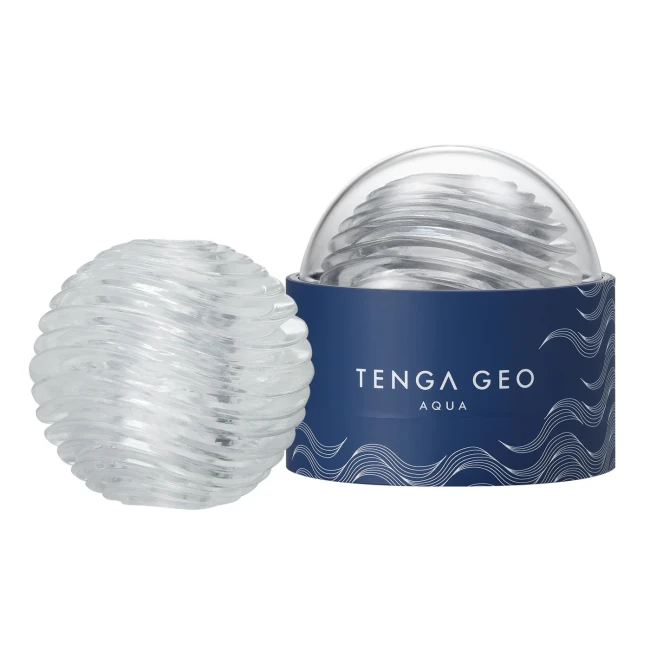 Masturbator Tenga GEO Aqua męski realistyczny z wypustkami geometrycznymi