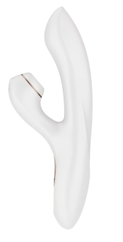 Satisfyer Pro G-Spot Rabbit - wibrator króliczek ze stymulatorem powietrznym do łechtaczki - biały