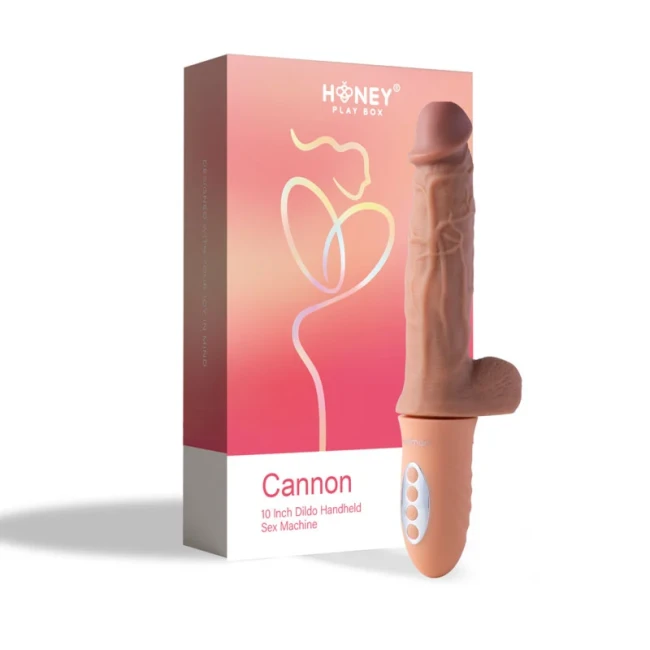 Honey Play Box CANNON — ręczna maszyna do seksu z dildo 25 cm