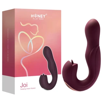 Honey Play Box Joi – Obrotowy wibrator do punktu G z funkcją lizania (fioletowy)