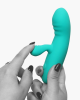Skins Touch The Rabbit – Podwójny wibrator króliczek z aksamitnym silikonem FeelMe™ - Zdjęcie 2