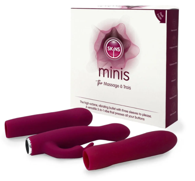 Skins Minis Massage à Trois – Wielofunkcyjny zestaw wibratorów 3w1