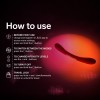 Wibrator podwójny LELO Boomerang Red silikonowy G-spot dla par czerwony - Zdjęcie 4