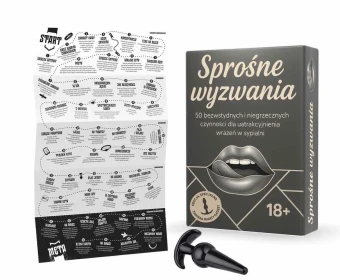 Grammi Wyzwania 50 Niegrzecznych Zadań dla par erotyczna gra planszowa 18+