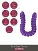 She.E.O Dual-Sided Flexible Vibrator Elastyczny, dwustronny wibrator 35 cm - Zdjęcie 2