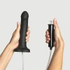 Strap On Me realistyczne dildo z wytryskiem czarne - Zdjęcie 2