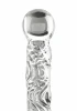 ToyJoy Crystal Leather Whip - Skórzany Bicz Uchwyt ze Szkła Borokrzemowego - Zdjęcie 2