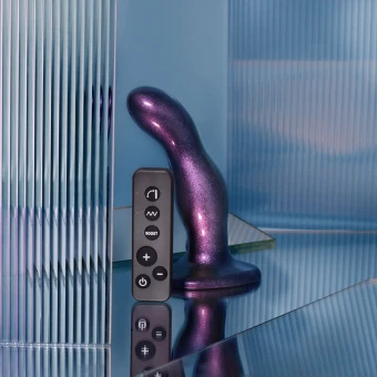 Strap-on-me Fingering & Vibrating fioletowe Dildo Wibrujące Ruch Posuwisty