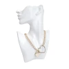 Liebe Seele Metal Chain Collar with Padlock Metalowa Obroża z Kłódką Choker - Zdjęcie 1