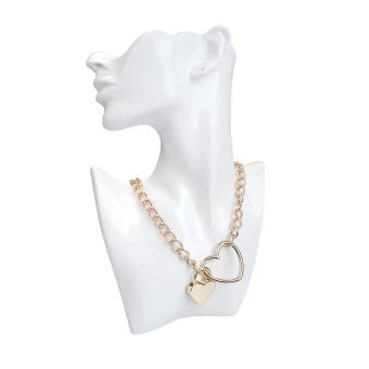 Liebe Seele Metal Chain Collar with Padlock Metalowa Obroża z Kłódką Choker