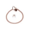 Liebe Seele Metal Chain Collar Rose Gold Metalowa Obroża z Kłódką choker - Zdjęcie 3