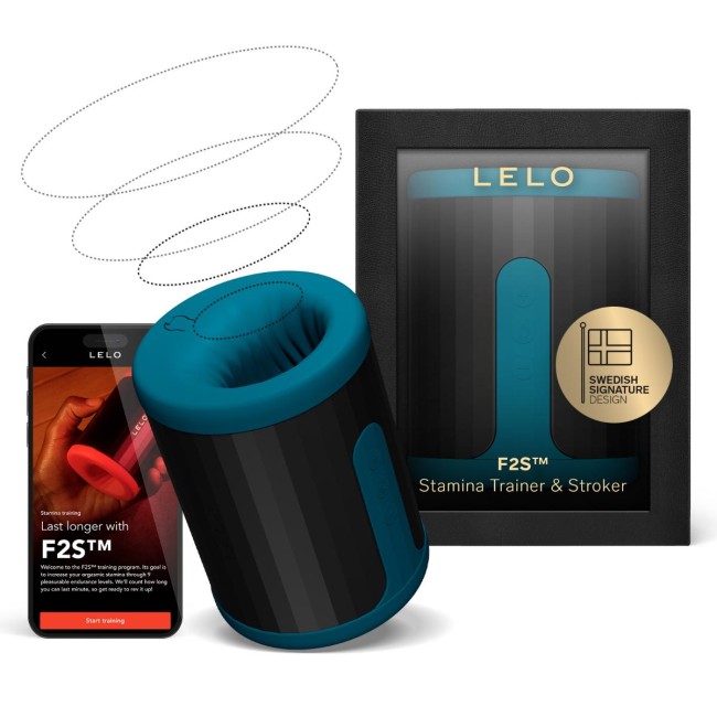 LELO F2S Inteligentny Masturbator Wibrujący Aplikacja Bluetooth niebieski