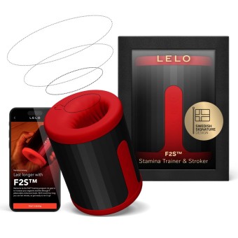 LELO F2S Inteligentny Masturbator Wibrujący Aplikacja Bluetooth czerwony