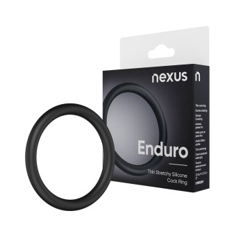 Nexus Enduro Cock Ring Pierścień Erekcyjny Silikonowy Regulowany Czarny