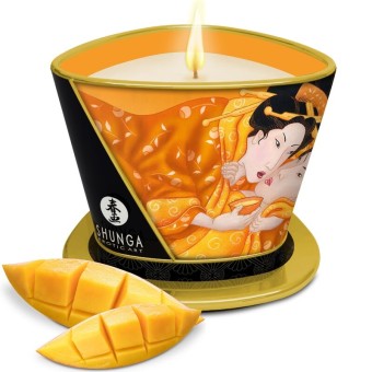 Shunga Massage Candle Mango 170ml Świeca do Zmysłowego Masażu Rozgrzewająca