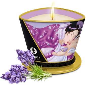 Shunga Massage Candle Lavender 170ml Świeca do Masażu Lawenda rozgrzewająca