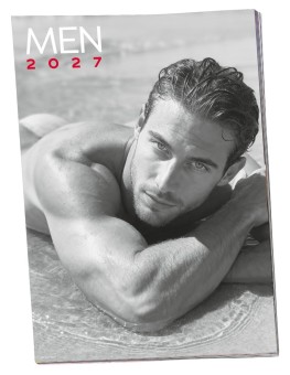 Kalendarz Pin-Up Men 2027 Mężczyźni 12 Zdjęć Czarno-Białych Format A3