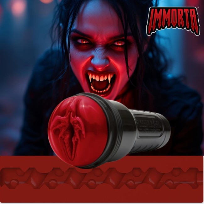 Fleshlight Fantasy Immorta Vampiress Masturbator SuperSkin Wampir Czerwony