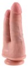 King Cock Double Penetrator Podwójne Dildo Przyssawka Strap-On 21 cm - Zdjęcie 2