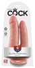 King Cock Double Penetrator Podwójne Dildo Przyssawka Strap-On 21 cm - Zdjęcie 4
