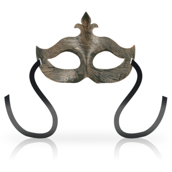 OHMAMA Fleur de Lis Maska Wenecka Miedziana Metaliczna One Size Unisex