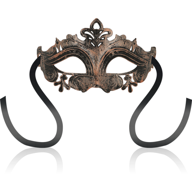 OHMAMA Maska Wenecka Miedziana Metaliczna Tłoczona One Size Unisex