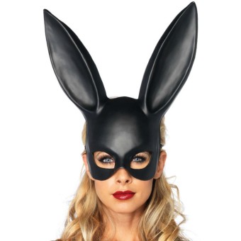 Leg Avenue Masquerade Bunny Maska Króliczka Uszy Czarna Zmysłowa