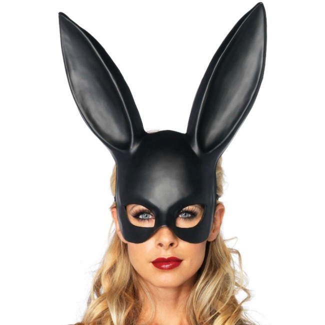Leg Avenue Masquerade Bunny Maska Króliczka Uszy Czarna Zmysłowa