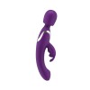 EasyToys Vibe Wand 2w1 Wibrator Rabbit 3 Silniki 10 Trybów Fioletowy USB - Zdjęcie 5