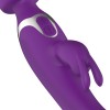EasyToys Vibe Wand 2w1 Wibrator Rabbit 3 Silniki 10 Trybów Fioletowy USB - Zdjęcie 2