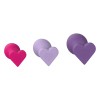 Love Signal Triple Heart Set 3 Korki Analne Silikonowe S M L Serce - Zdjęcie 2