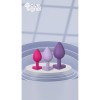 Love Signal Triple Heart Set 3 Korki Analne Silikonowe S M L Serce - Zdjęcie 11