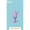Love Signal Heart Plug Medium Korek Analny Silikonowy Serce 8,5 cm Fiolet - Zdjęcie 4