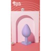 Love Signal Heart Plug Medium Korek Analny Silikonowy Serce 8,5 cm Fiolet - Zdjęcie 6