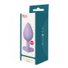 Love Signal Heart Plug Medium Korek Analny Silikonowy Serce 8,5 cm Fiolet - Zdjęcie 7