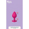 Love Signal Heart Plug Small Korek Analny Silikonowy Serce Mały Różowy - Zdjęcie 7