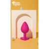 Love Signal Heart Plug Small Korek Analny Silikonowy Serce Mały Różowy - Zdjęcie 9