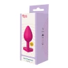Love Signal Heart Plug Small Korek Analny Silikonowy Serce Mały Różowy - Zdjęcie 10