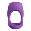 Love Signal Bold Embrace Wibrujący Pierścień Erekcyjny 10 Trybów USB Fiolet - Zdjęcie 4