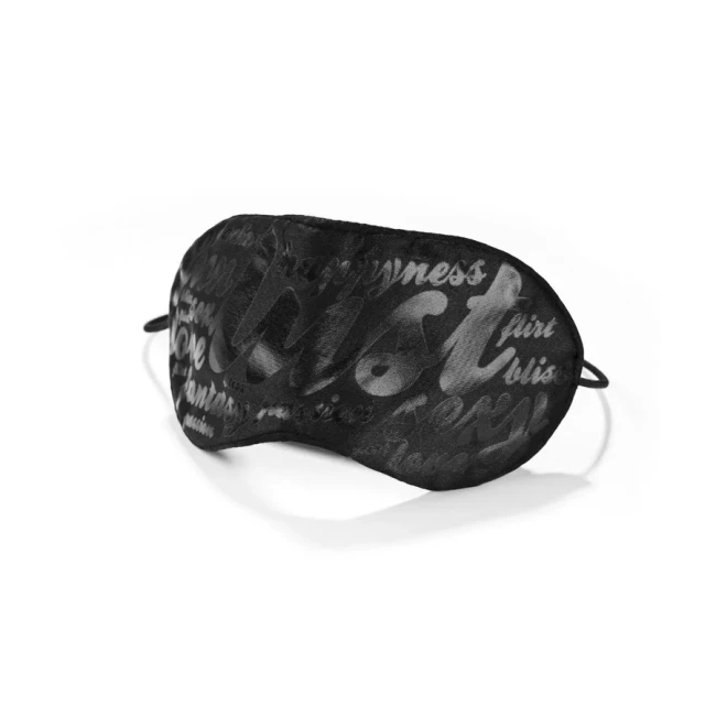 Bijoux Indiscrets Blind Passion Mask Czarna Maska na Oczy Opaska Zmysłowa