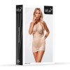 Softline Dress 3035 Biała Sukienka Mini Siateczkowa Ażurowa One Size - Zdjęcie 3