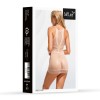 Softline Dress 3035 Biała Sukienka Mini Siateczkowa Ażurowa One Size - Zdjęcie 4